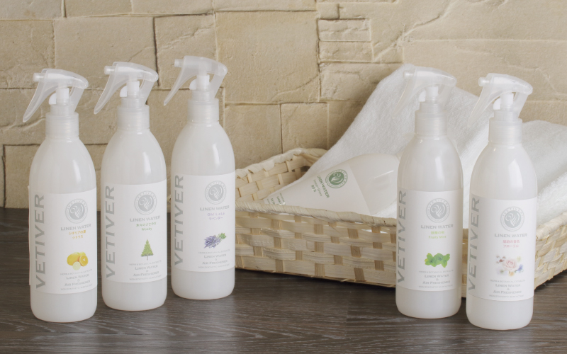 天然消臭【天然ハーブ芳香消臭スプレー】ベチベルリネンウォータ